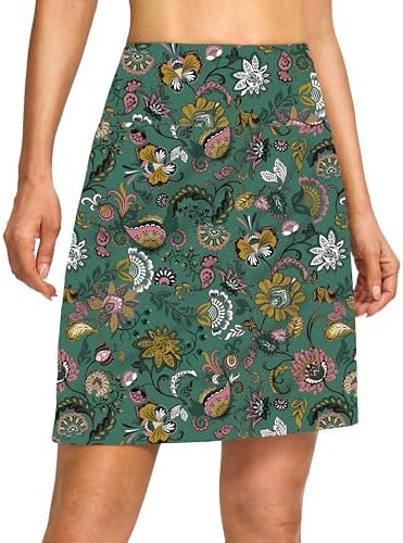 Women's 19" high-waist skort, gypsophila