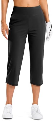 Women's 20" golf capris, four pockets, black