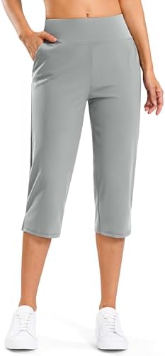Women's 20" golf capris, four pockets, bright grey