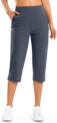 Women's 20" golf capris, four pockets, dusty blue
