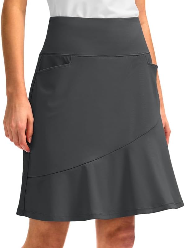 Women's 20" skort, five pockets, dark grey