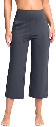 Women's 21" capri yoga pants, grey blue