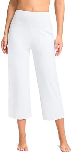 Women's 21" capri yoga pants, white