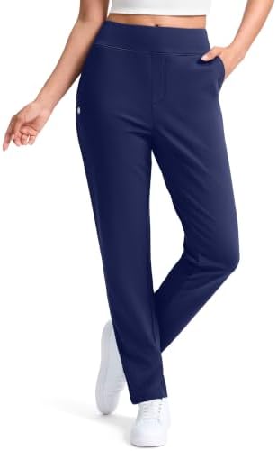 Women's 29" fleece-lined work pants, navy