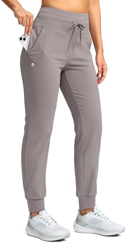 Women's 30" fleece-lined joggers, dusty grey