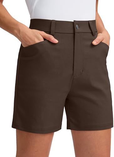 Women's 5" golf shorts, caramel