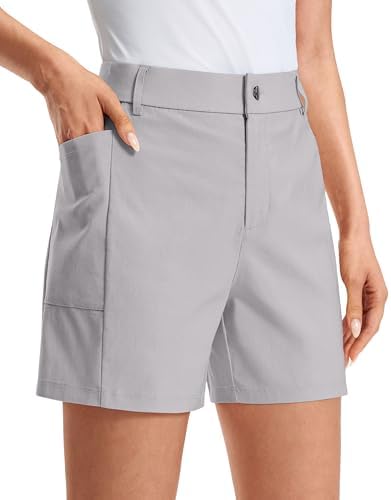 Women's 5" golf shorts, deep pockets, sleet