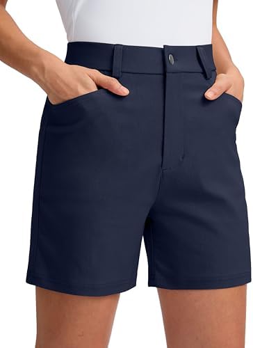 Women's 5" golf shorts, navy blue