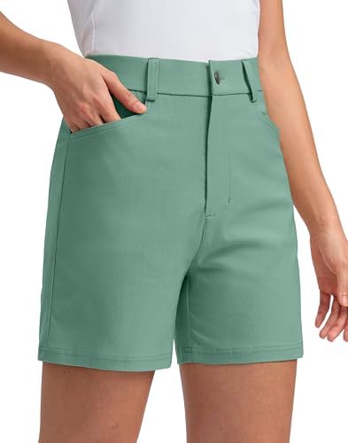 Women's 5" golf shorts, thyme