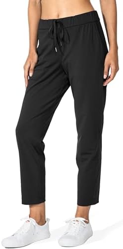 Women's 7/8 golf sweatpants, black