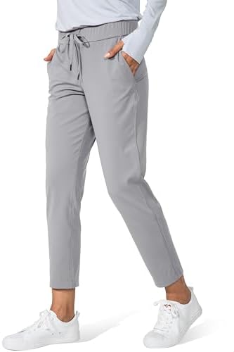 Women's 7/8 golf sweatpants, light grey