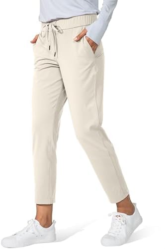 Women's 7/8 golf sweatpants, light khaki