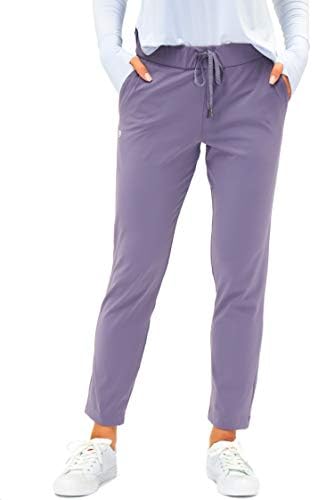 Women's 7/8 golf sweatpants, purple