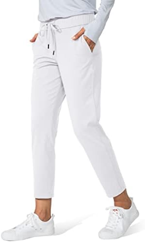 Women's 7/8 golf sweatpants, white