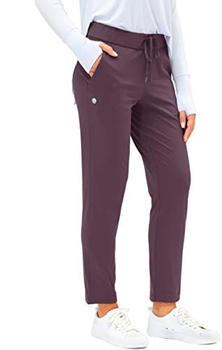 Women's 7/8 golf sweatpants, wine red