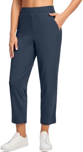 Women's 7/8 travel golf pants, navy