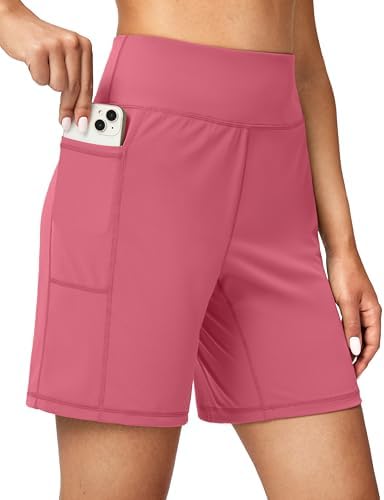 Women's 7" athletic shorts, two pockets, velvet dust