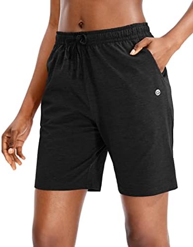 Women's 7" bermuda jersey shorts, black