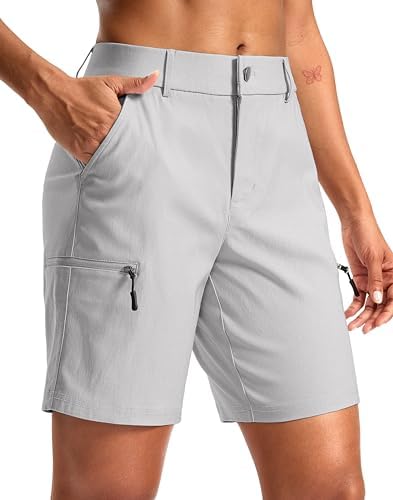 Women's 7" hiking cargo shorts, sleet
