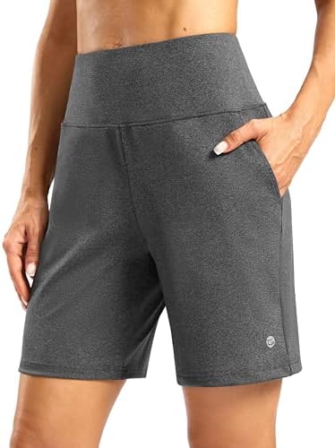 Women's 7" shorts, zip pocket, charcoal