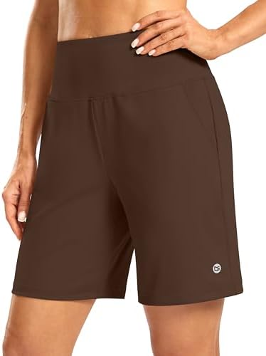 Women's 7" shorts, zip pocket, espresso