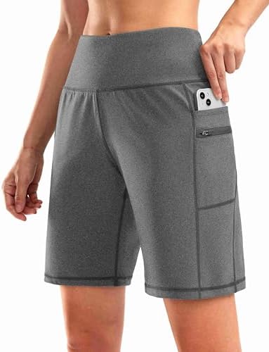 Women's 9" bermuda shorts, two pockets, charcoal