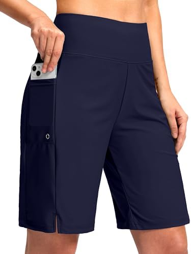 Women's 9" swim board shorts, navy