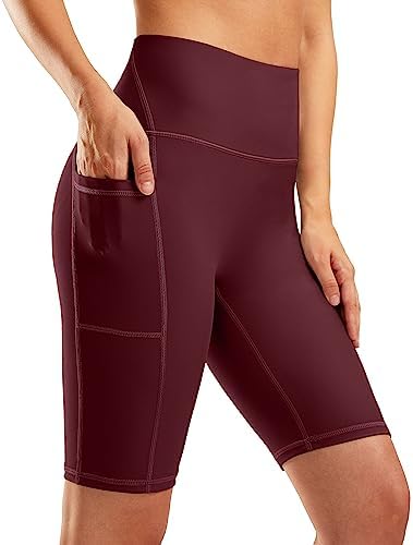 Women's 9" swim shorts with liner, wine