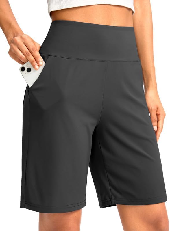 Women's bermuda shorts, three inseams, dark grey