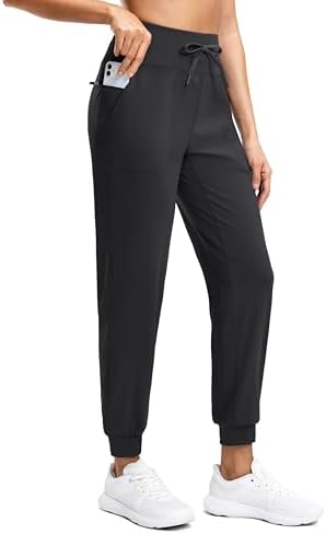 Women's drawstring gym joggers, black