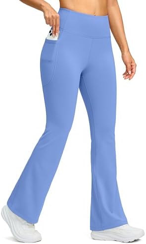 Women's fleece-lined flare leggings, wild indigo