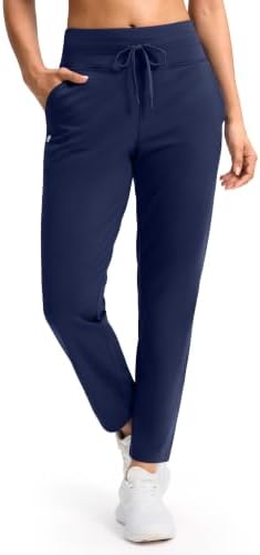 Women's fleece-lined golf pants, two inseams, navy