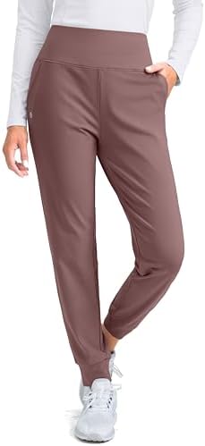 Women's fleece-lined joggers, ash rose