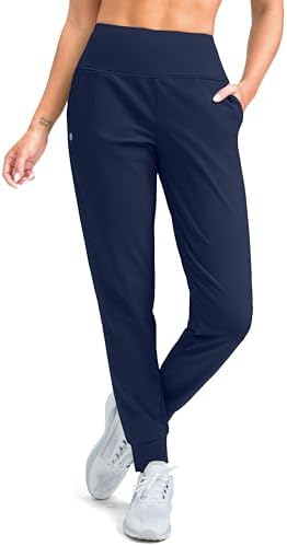 Women's fleece-lined joggers, navy