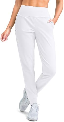 Women's fleece-lined joggers, white