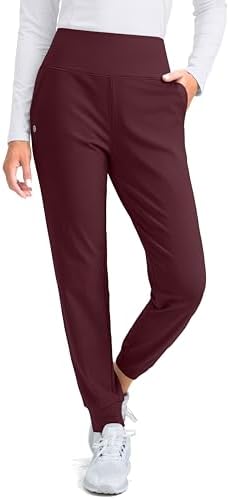 Women's fleece-lined joggers, wine