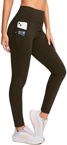 Women's fleece-lined winter leggings, espresso