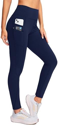 Women's fleece-lined winter leggings, navy