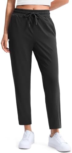 Women's golf pants, two pockets, black