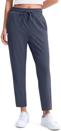 Women's golf pants, two pockets, dusty blue