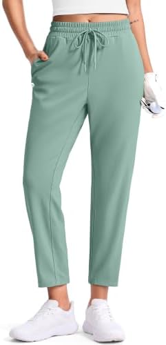 Women's golf pants, two pockets, mustard green