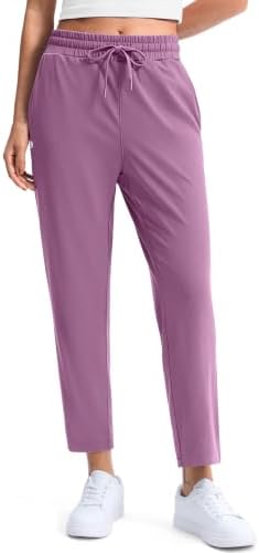 Women's golf pants, two pockets, purple grey