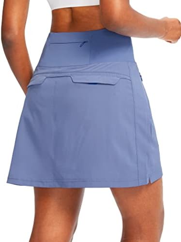 Women's golf skort, five pockets, blue ashes
