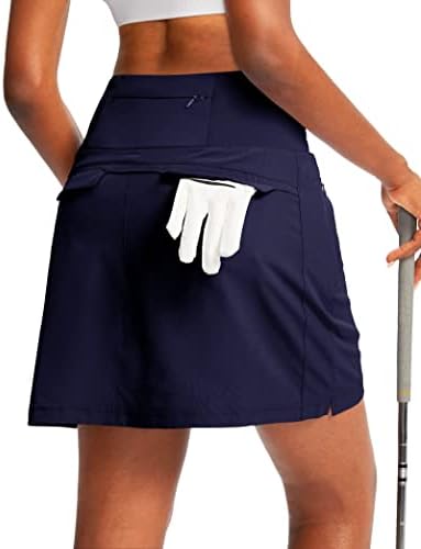 Women's golf skort, five pockets, navy