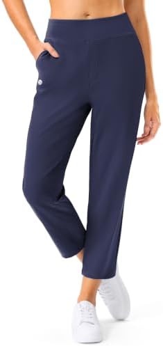 Women's golf travel pants, four pockets, dark navy