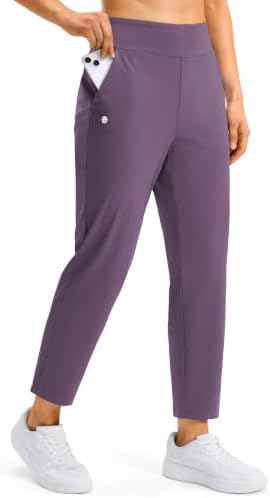 Women's golf travel pants, four pockets, dark purple