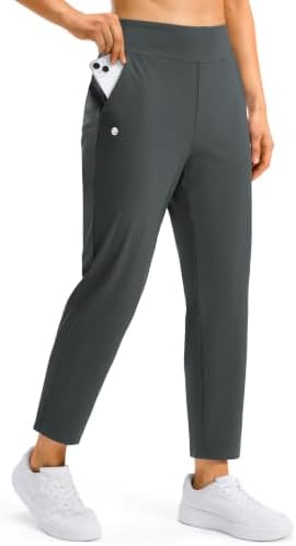 Women's golf travel pants, four pockets, deep grey