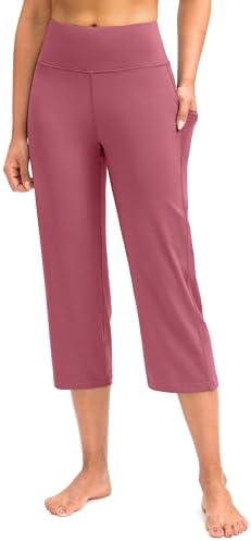 Women's high-waist capri leggings, briar rose