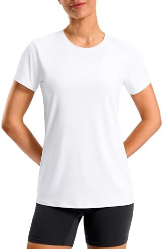Women's hip-length sun tee, white