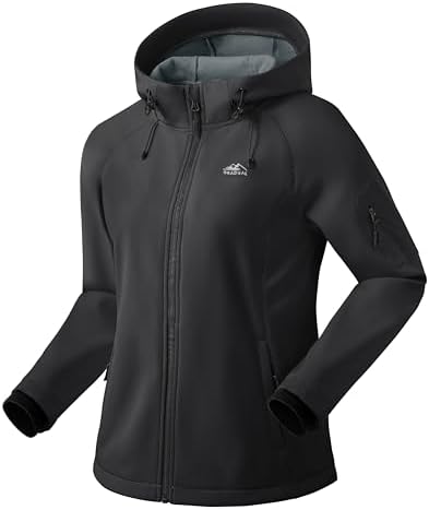 Women's hooded softshell jacket